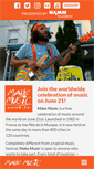 Mobile Screenshot of makemusicday.org