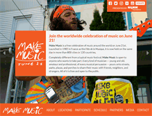 Tablet Screenshot of makemusicday.org